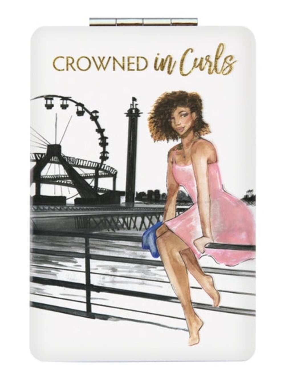 Statement Compact Mirror | Crowned in Curls